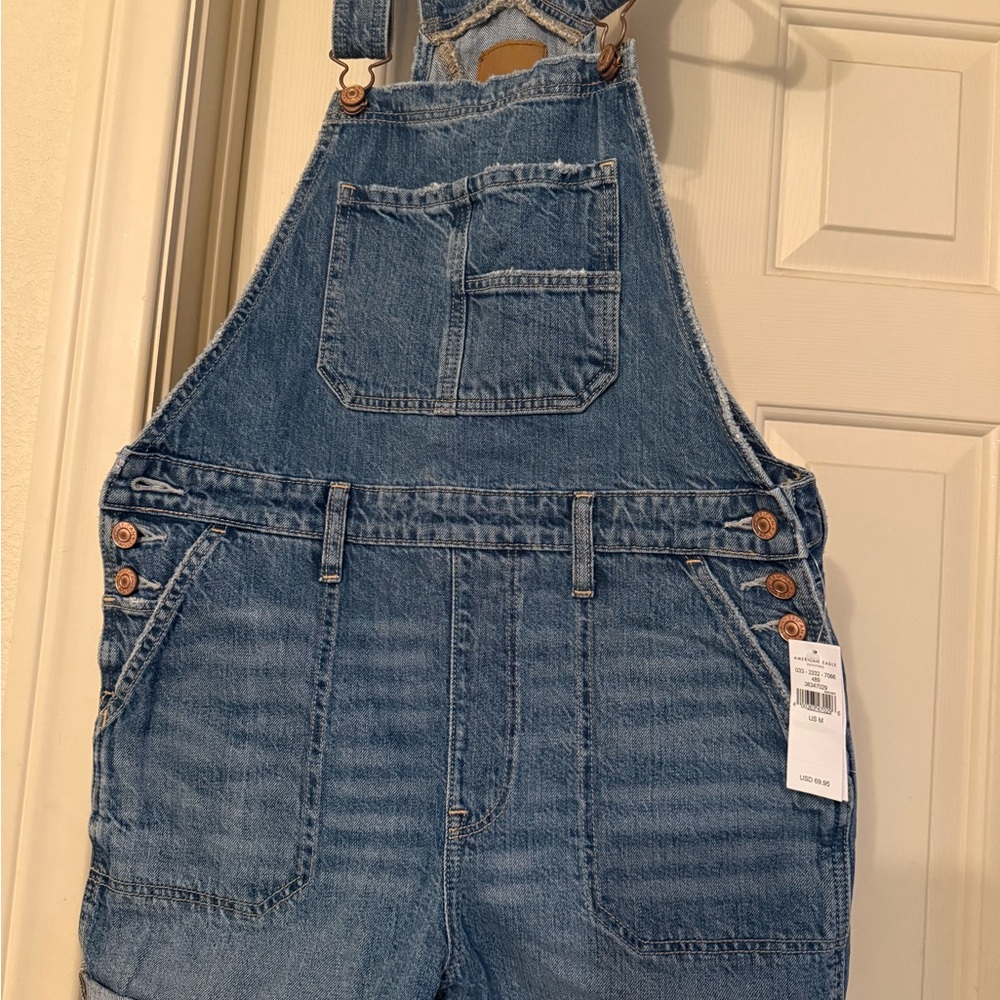 American Eagle Denim Overall Shorts - Picture 2 of 7